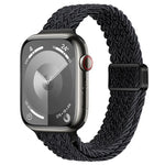 สายรัดนาฬิกาถักไนลอนหัวเข็มขัดแม่เหล็กบาง สำหรับ Apple Watch SE 2023 44 มม., สำหรับ Apple Watch SE 2023 40 มม.