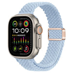 สายรัดนาฬิกาถักไนลอนหัวเข็มขัดแม่เหล็กบาง สำหรับ Apple Watch Ultra 2 49 มม., สำหรับ Apple Watch Series 9 45 มม.