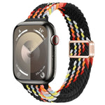 สายรัดนาฬิกาถักไนลอนหัวเข็มขัดแม่เหล็กบาง สำหรับ Apple Watch Ultra 2 49 มม., สำหรับ Apple Watch Series 9 45 มม.