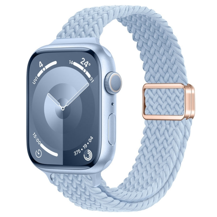 สายรัดนาฬิกาถักไนลอนหัวเข็มขัดแม่เหล็กบาง สำหรับ Apple Watch Series 9 ขนาด 41 มม. สำหรับ Apple Watch Ultra ขนาด 49 มม.