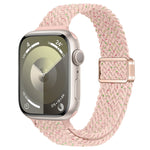 สายรัดนาฬิกาถักไนลอนหัวเข็มขัดแม่เหล็กบาง สำหรับ Apple Watch Series 9 ขนาด 41 มม. สำหรับ Apple Watch Ultra ขนาด 49 มม.