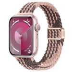 สายรัดนาฬิกาถักไนลอนหัวเข็มขัดแม่เหล็กบาง สำหรับ Apple Watch Series 9 ขนาด 41 มม. สำหรับ Apple Watch Ultra ขนาด 49 มม.