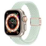 สายรัดนาฬิกาถักไนลอนหัวเข็มขัดแม่เหล็กบาง สำหรับ Apple Watch Series 9 ขนาด 41 มม. สำหรับ Apple Watch Ultra ขนาด 49 มม.
