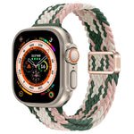 สายรัดนาฬิกาถักไนลอนหัวเข็มขัดแม่เหล็กบาง สำหรับ Apple Watch Series 9 ขนาด 41 มม. สำหรับ Apple Watch Ultra ขนาด 49 มม.