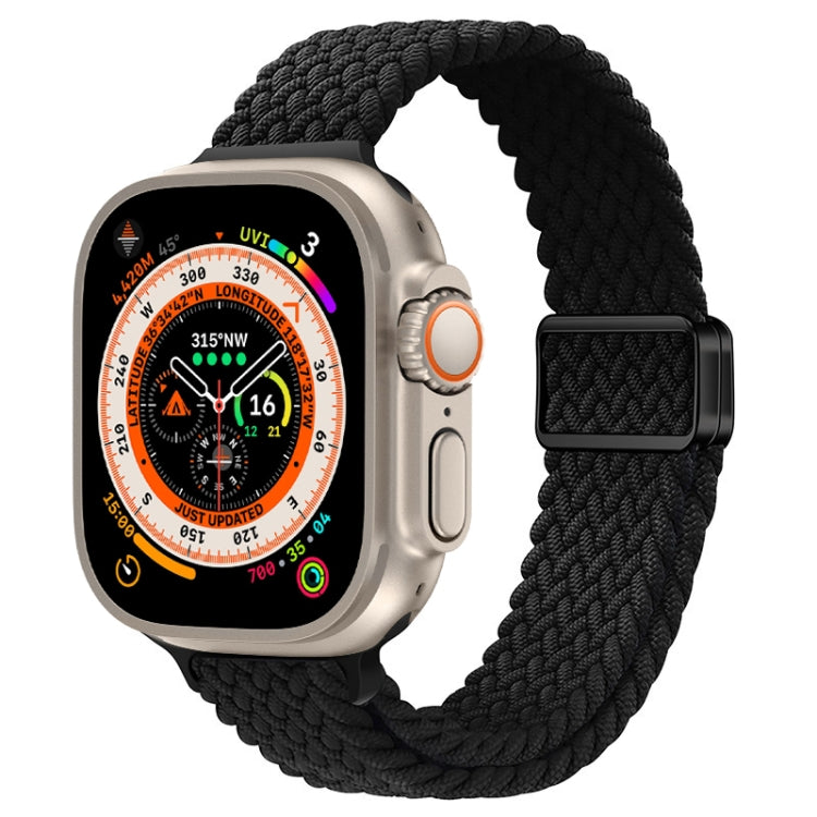 สายรัดนาฬิกาถักไนลอนหัวเข็มขัดแม่เหล็กบาง สำหรับ Apple Watch Series 9 ขนาด 41 มม. สำหรับ Apple Watch Ultra ขนาด 49 มม.
