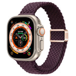 สายรัดนาฬิกาถักไนลอนหัวเข็มขัดแม่เหล็กบาง สำหรับ Apple Watch Series 9 ขนาด 41 มม. สำหรับ Apple Watch Ultra ขนาด 49 มม.
