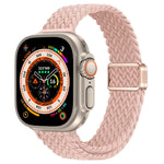 สายรัดนาฬิกาถักไนลอนหัวเข็มขัดแม่เหล็กบาง สำหรับ Apple Watch Series 9 ขนาด 41 มม. สำหรับ Apple Watch Ultra ขนาด 49 มม.