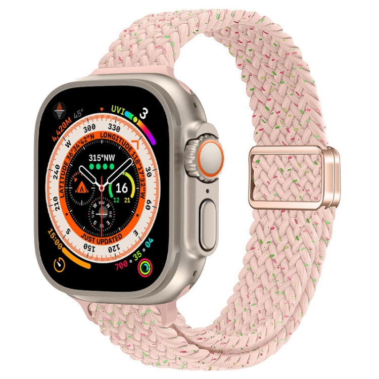 สายรัดนาฬิกาถักไนลอนหัวเข็มขัดแม่เหล็กบาง สำหรับ Apple Watch Series 9 ขนาด 41 มม. สำหรับ Apple Watch Ultra ขนาด 49 มม.