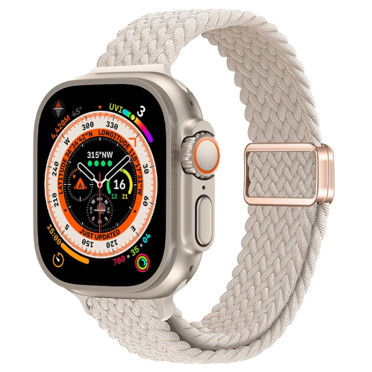 สายรัดนาฬิกาถักไนลอนหัวเข็มขัดแม่เหล็กบาง สำหรับ Apple Watch Series 9 ขนาด 41 มม. สำหรับ Apple Watch Ultra ขนาด 49 มม.