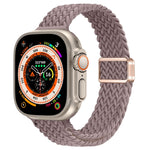 สายรัดนาฬิกาถักไนลอนหัวเข็มขัดแม่เหล็กบาง สำหรับ Apple Watch Series 9 ขนาด 41 มม. สำหรับ Apple Watch Ultra ขนาด 49 มม.