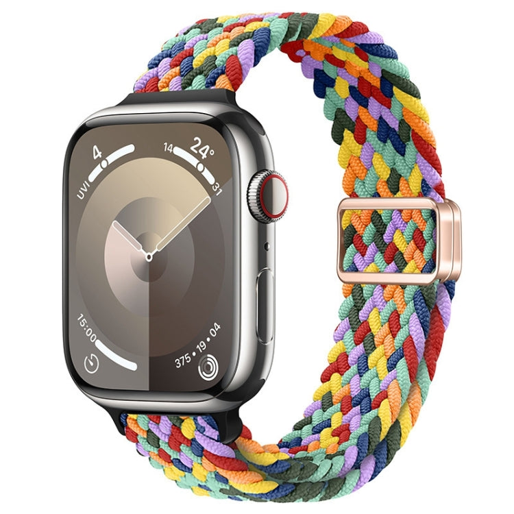 สายรัดนาฬิกาถักไนลอนหัวเข็มขัดแม่เหล็กบาง สำหรับ Apple Watch Series 8 ขนาด 41 มม. สำหรับ Apple Watch Series 8 ขนาด 45 มม.