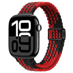 สายรัดนาฬิกาถักไนลอนหัวเข็มขัดแม่เหล็กบาง สำหรับ Apple Watch Series 10 46 มม., สำหรับ Apple Watch Series 10 42 มม.