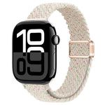 สายรัดนาฬิกาถักไนลอนหัวเข็มขัดแม่เหล็กบาง สำหรับ Apple Watch Series 10 46 มม., สำหรับ Apple Watch Series 10 42 มม.