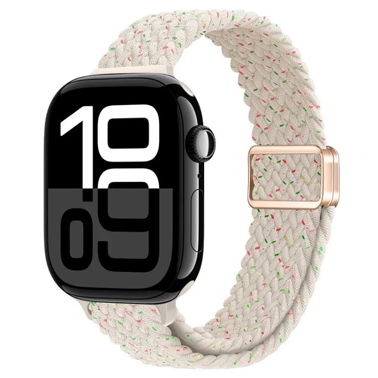 สายรัดนาฬิกาถักไนลอนหัวเข็มขัดแม่เหล็กบาง สำหรับ Apple Watch Series 10 46 มม., สำหรับ Apple Watch Series 10 42 มม.