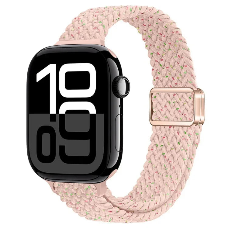 สายรัดนาฬิกาถักไนลอนหัวเข็มขัดแม่เหล็กบาง สำหรับ Apple Watch Series 10 46 มม., สำหรับ Apple Watch Series 10 42 มม.