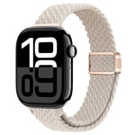 สายรัดนาฬิกาถักไนลอนหัวเข็มขัดแม่เหล็กบาง สำหรับ Apple Watch Series 10 46 มม., สำหรับ Apple Watch Series 10 42 มม.