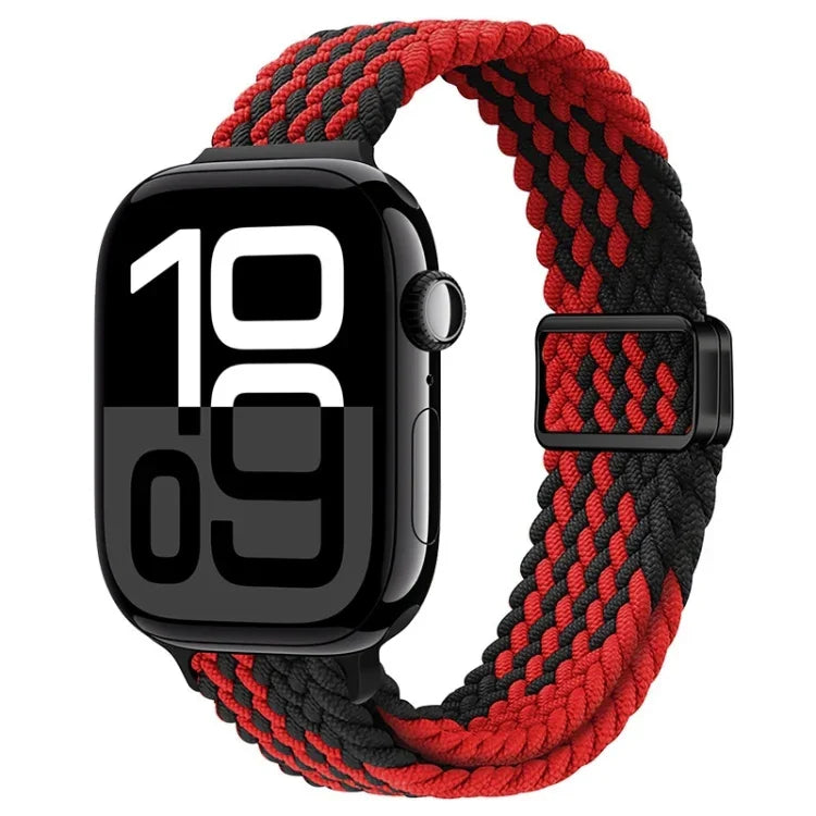สายรัดนาฬิกาถักไนลอนหัวเข็มขัดแม่เหล็กบาง สำหรับ Apple Watch Series 10 46 มม., สำหรับ Apple Watch Series 10 42 มม.