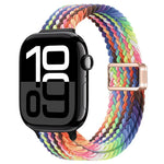 สายรัดนาฬิกาถักไนลอนหัวเข็มขัดแม่เหล็กบาง สำหรับ Apple Watch Series 10 46 มม., สำหรับ Apple Watch Series 10 42 มม.