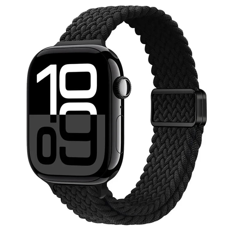 สายรัดนาฬิกาถักไนลอนหัวเข็มขัดแม่เหล็กบาง สำหรับ Apple Watch Series 10 46 มม., สำหรับ Apple Watch Series 10 42 มม.