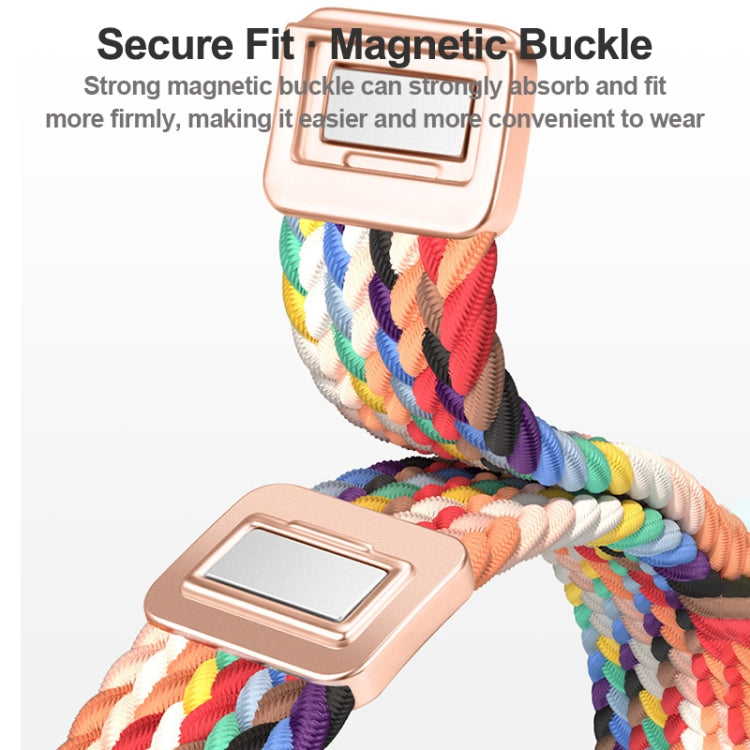 สายรัดนาฬิกาถักไนลอนหัวเข็มขัดแม่เหล็กบาง สำหรับ Apple Watch Series 9 ขนาด 41 มม. สำหรับ Apple Watch Ultra ขนาด 49 มม.