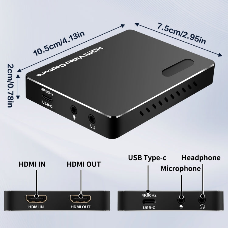 NK-A20 การ์ดจับภาพวิดีโอ HD HDMI USB3.2 4K, NK-A20