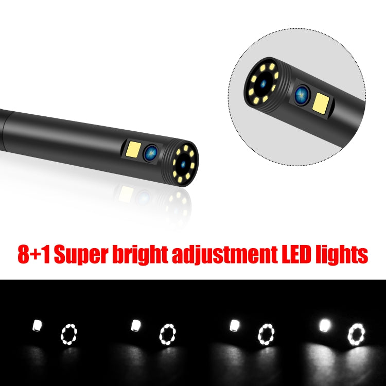 P30 8mm 1080P IP68 กันน้ำ กล้องส่องทางไกลดิจิทัลหน้าจอ 4.3 นิ้ว กล้องคู่ สายแข็ง 2m, สายแข็ง 5m, สายแข็ง 10m