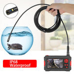 P30 8mm 1080P IP68 กันน้ำ กล้องส่องทางไกลดิจิทัลหน้าจอ 4.3 นิ้ว กล้องคู่ สายแข็ง 2m, สายแข็ง 5m, สายแข็ง 10m