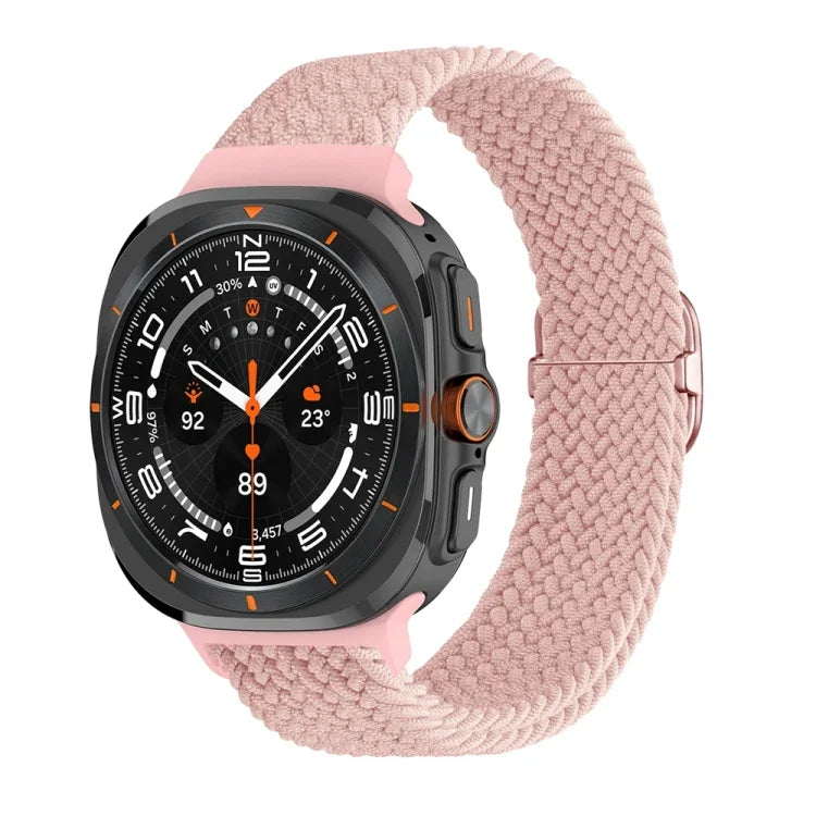 สายรัดนาฬิกาถักไนลอนพร้อมหัวเข็มขัดเลื่อน สำหรับ Samsung Galaxy Watch Ultra 47 มม. / Ultra 2025