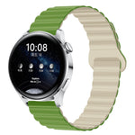 Two Color Magnetic Silicone Watch Band, 22mm