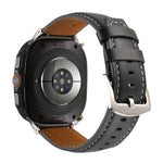 สายรัดนาฬิกาหนังแท้เรียบ สำหรับ Samsung Galaxy Watch Ultra 47 มม. / Ultra 2025