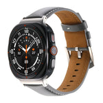 สายรัดนาฬิกาหนังแท้เรียบ สำหรับ Samsung Galaxy Watch Ultra 47 มม. / Ultra 2025