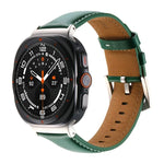 สายรัดนาฬิกาหนังแท้เรียบ สำหรับ Samsung Galaxy Watch Ultra 47 มม. / Ultra 2025