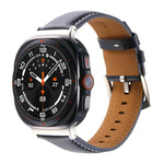 สายรัดนาฬิกาหนังแท้เรียบ สำหรับ Samsung Galaxy Watch Ultra 47 มม. / Ultra 2025