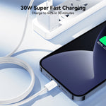 JOYROOM S-A45 สายชาร์จเร็ว 30W USB-C / Type-C เป็น 8 Pin ความยาว 1 ม.