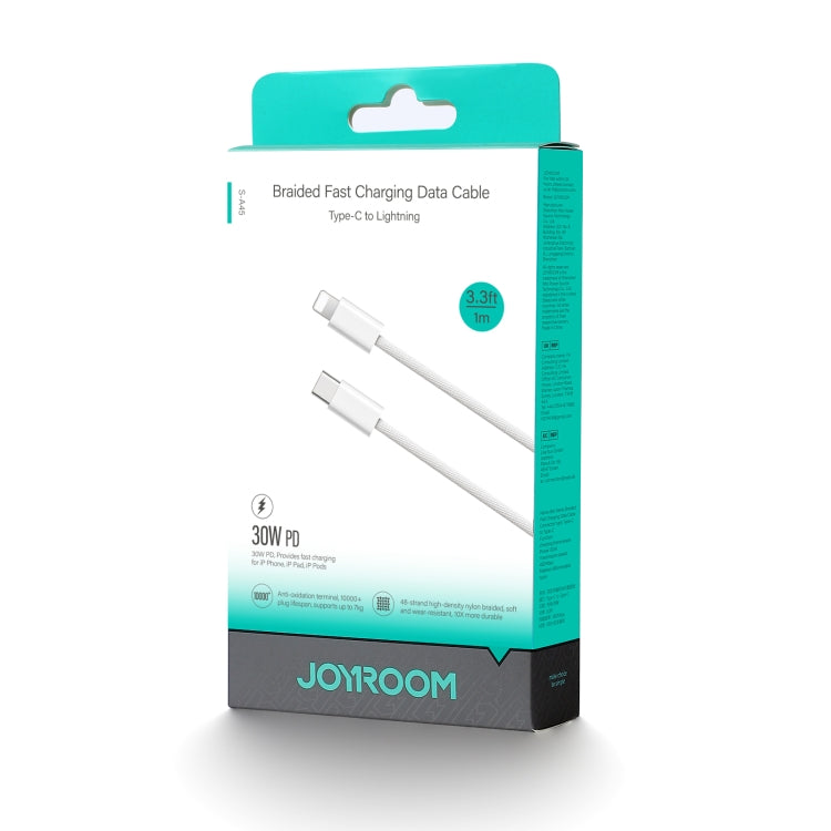 JOYROOM S-A45 สายชาร์จเร็ว 30W USB-C / Type-C เป็น 8 Pin ความยาว 1 ม.