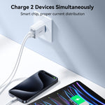 JOYROOM JR-TCF15 30W USB+USB-C / Type-C ชาร์จเร็ว, ปลั๊ก EU, ปลั๊ก UK