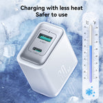 JOYROOM JR-TCF15 30W USB+USB-C / Type-C ชาร์จเร็ว, ปลั๊ก EU, ปลั๊ก UK