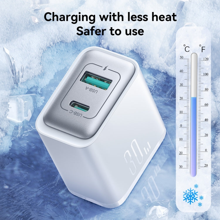 JOYROOM JR-TCF15 30W USB+USB-C / Type-C ชาร์จเร็ว, ปลั๊ก EU, ปลั๊ก UK