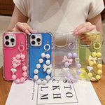 TPU + PC + Glitter Sequins Full Coverage Phone Case with Bracelet, For iPhone 14 Pro, For iPhone 14 Pro Max, For iPhone 6 / 7 / 8 / SE 2020, For iPhone 13 Pro Max, For iPhone 13 Pro, For iPhone 13, For iPhone 12 / 12 Pro, For iPhone 12 Pro Max         ...