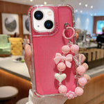TPU + PC + Glitter Sequins Full Coverage Phone Case with Bracelet, For iPhone 14 Pro, For iPhone 14 Pro Max, For iPhone 6 / 7 / 8 / SE 2020, For iPhone 13 Pro Max, For iPhone 13 Pro, For iPhone 13, For iPhone 12 / 12 Pro, For iPhone 12 Pro Max         ...