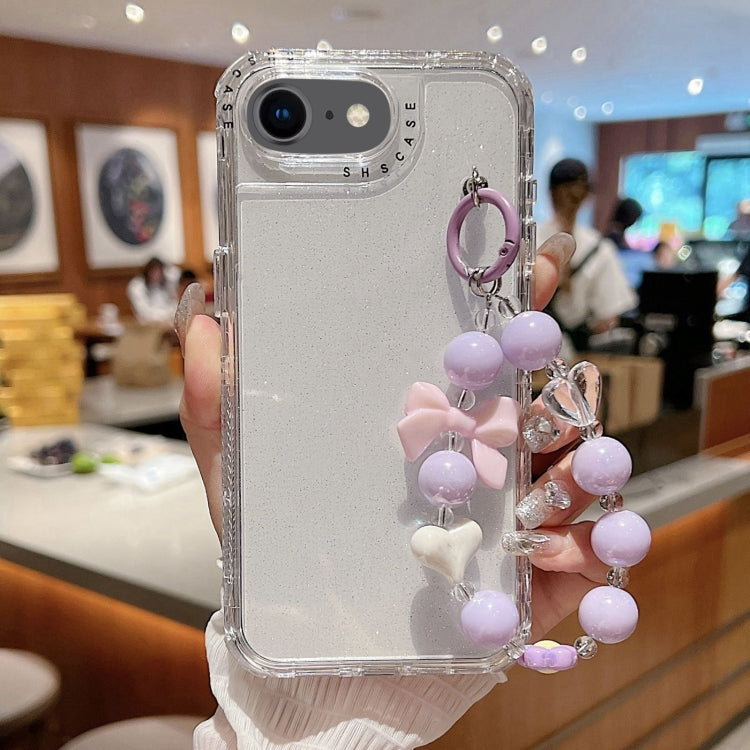 TPU + PC + Glitter Sequins Full Coverage Phone Case with Bracelet, For iPhone 14 Pro, For iPhone 14 Pro Max, For iPhone 6 / 7 / 8 / SE 2020, For iPhone 13 Pro Max, For iPhone 13 Pro, For iPhone 13, For iPhone 12 / 12 Pro, For iPhone 12 Pro Max         ...