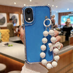 TPU + PC + Glitter Sequins Full Coverage Phone Case with Bracelet, For iPhone XR, For iPhone XS Max, For iPhone 6 Plus / 7 Plus / 8 Plus