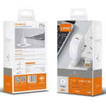 LDNIO A1206C PD27W USB-C / Type-C ชาร์จเร็ว พร้อมสาย 8 พิน 1 เมตร, ปลั๊ก EU