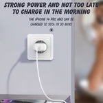 LDNIO A1206C PD27W USB-C / Type-C ชาร์จเร็ว พร้อมสาย 8 พิน 1 เมตร, ปลั๊ก EU
