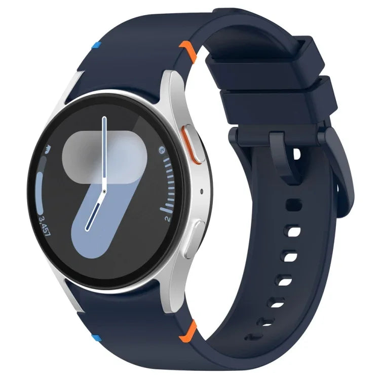 Official Solid Color Stitched Silicone Watch Band, For Samsung Galaxy Watch 7 40 / 44mm