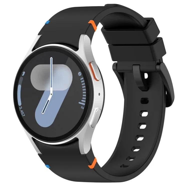 Official Solid Color Stitched Silicone Watch Band, For Samsung Galaxy Watch 7 40 / 44mm