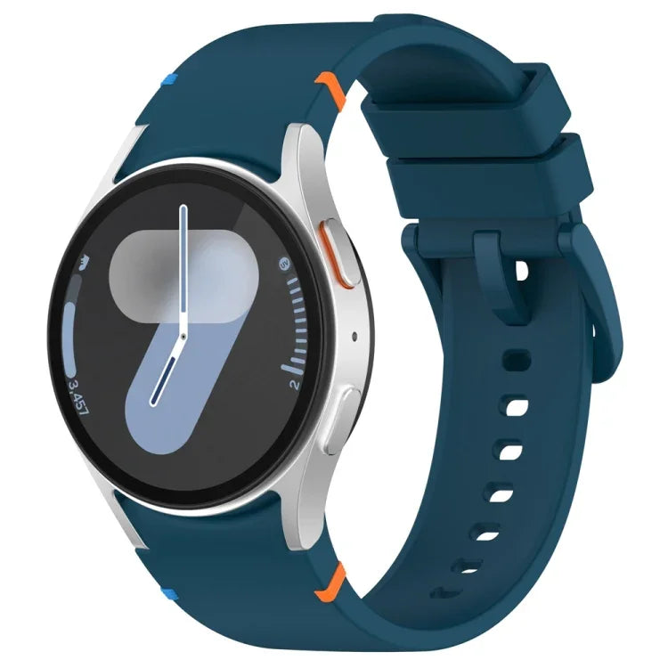 Official Solid Color Stitched Silicone Watch Band, For Samsung Galaxy Watch 7 40 / 44mm