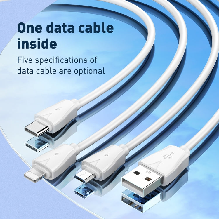 LDNIO Q334 32W Type-C + พอร์ต USB คู่ ที่ชาร์จ พร้อมสายข้อมูล Micro USB 1 เมตร, ปลั๊ก EU
