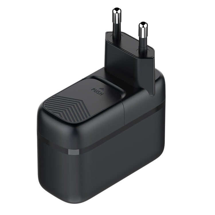 LDNIO Q367 65W GaN ที่ชาร์จ 3 พอร์ต USB-C / Type-C พร้อมสาย USB-C / Type-C เป็น USB-C / Type-C 1 เมตร, ปลั๊ก EU, ปลั๊ก UK, ปลั๊ก US