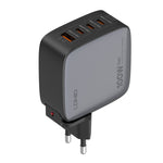 ที่ชาร์จ LDNIO Q408 100W GaN USB+3 USB-C / Type-C พร้อมสายข้อมูล 1 เมตร 100W USB-C / Type-C ถึง USB-C / Type-C ปลั๊ก EU, ปลั๊ก UK, ปลั๊ก US